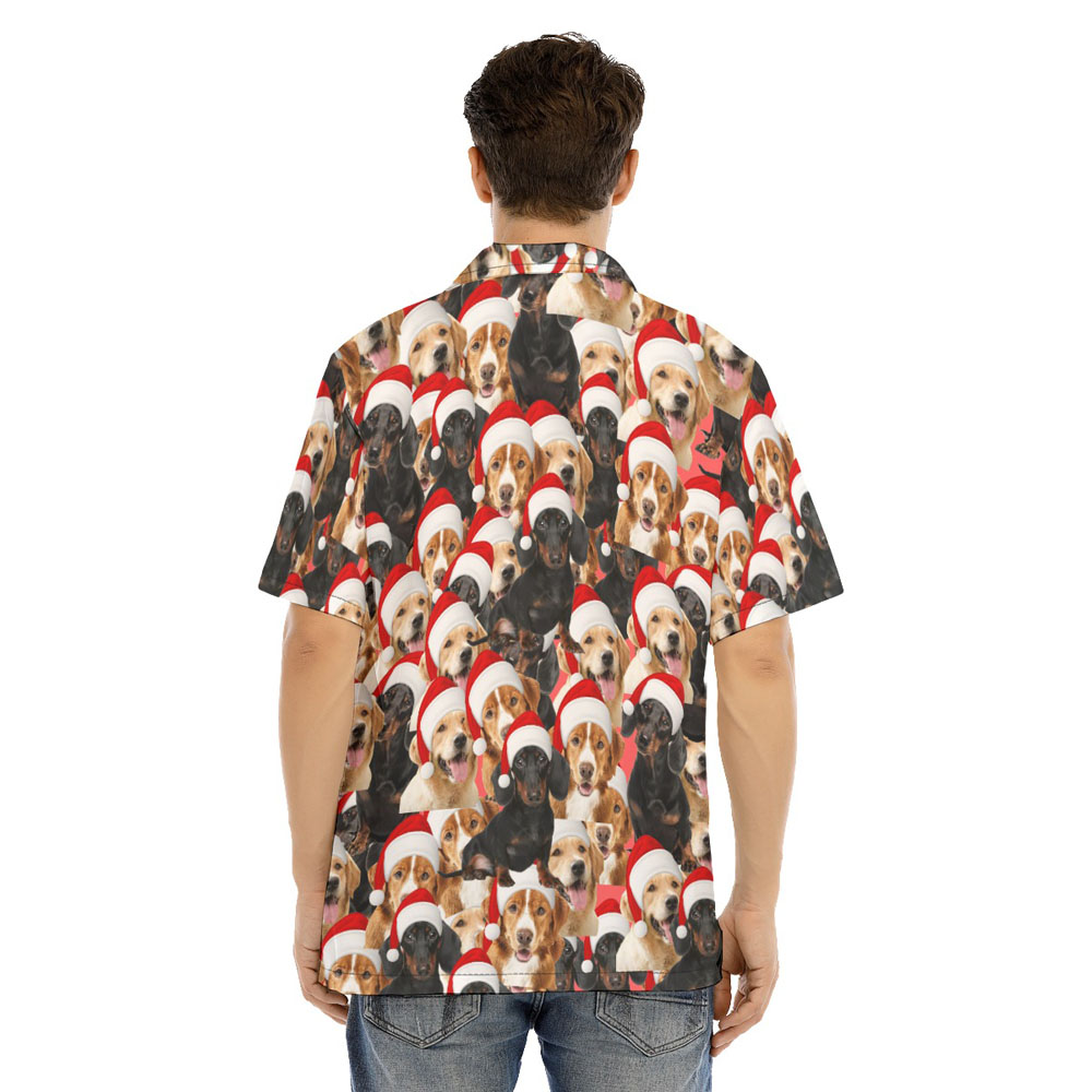 Funny Christmas Dog Hawaiian Shirt For Men