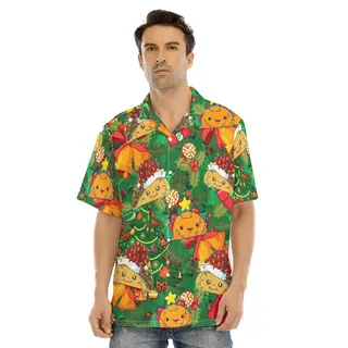 Funny Taco Christmas Green Hawaiian Shirt
