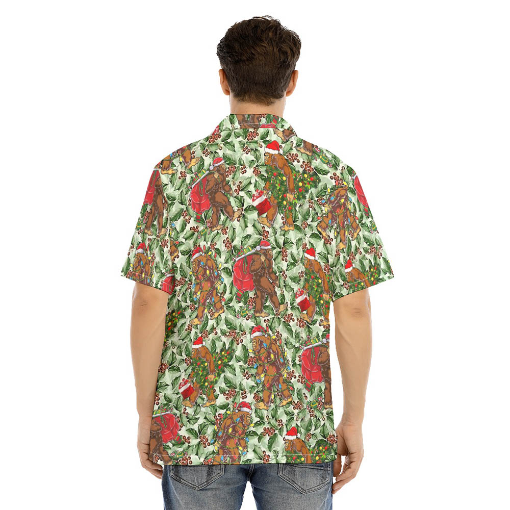 Funny Bigfoot Xmas Hawaiian Shirt