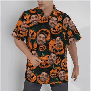 Custom Face Halloween Spooky Hawaiian Shirt