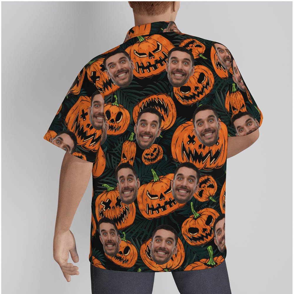 Custom Face Halloween Spooky Hawaiian Shirt
