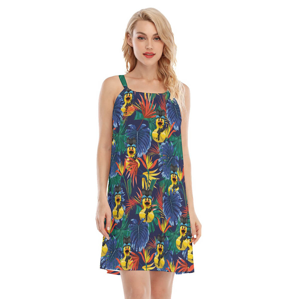 Tropical Rubber Duck Tactical Hawaiian Dresses For Women - variant image 1