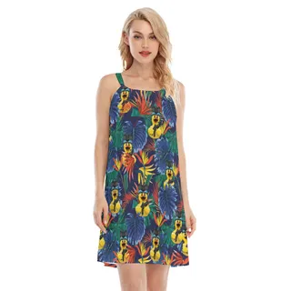 Tropical Rubber Duck Tactical Hawaiian Dresses For Women