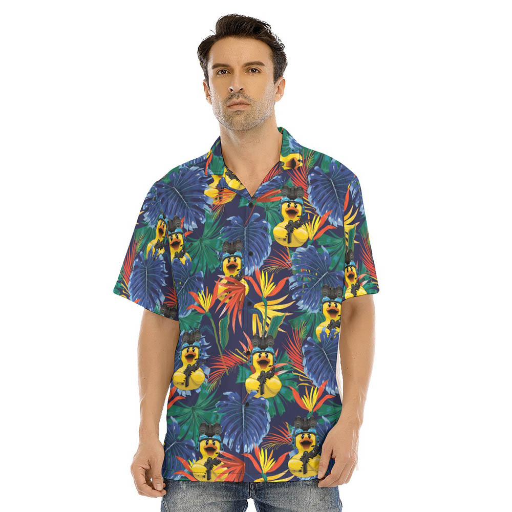 Funny Rubber Duck Tactical Tropical Hawaiian Shirt - variant image 1