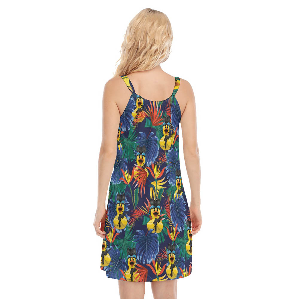 Tropical Rubber Duck Tactical Hawaiian Dresses For Women