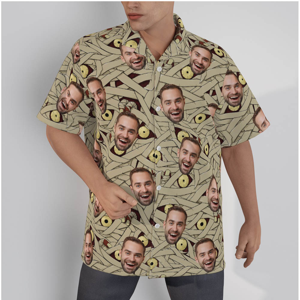 Custom Face Mummy Costume Halloween Hawaiian Shirt - variant image 1