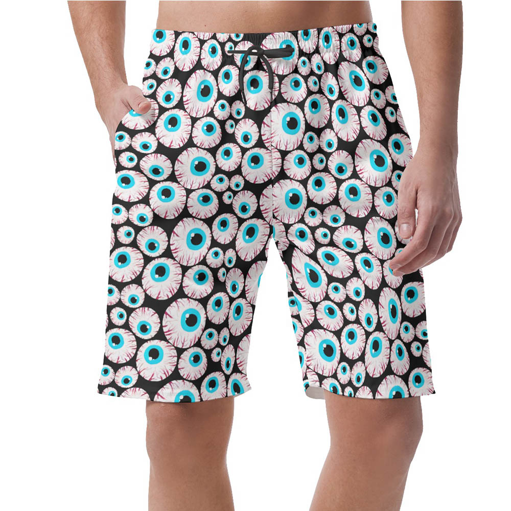 Funny Creepy Eyeballs Halloween Men's Shorts - variant image 1