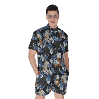 Tropical Bigfoot Mummy Costume Men's Hawaiian Romper