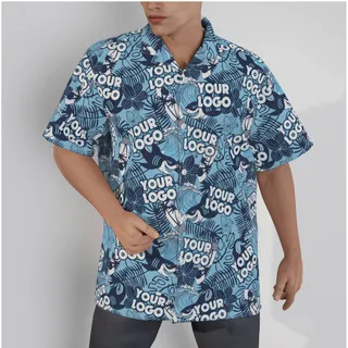 Custom Logo Shark Vintage Hawaiian Shirt