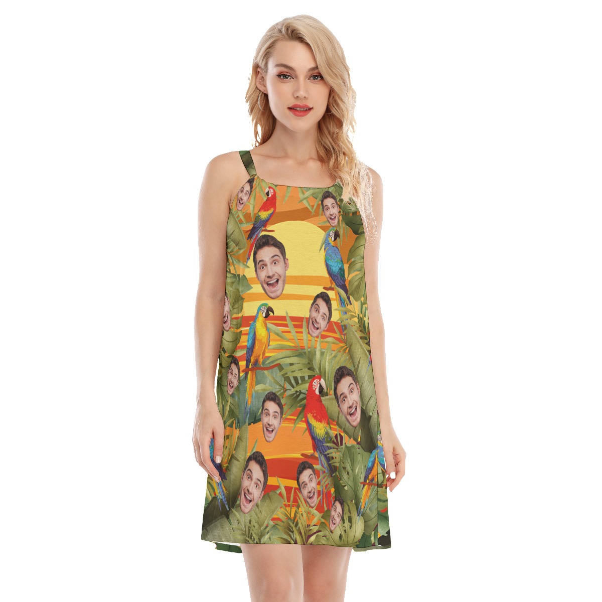 Unique Hawaiian Dress For Women With Custom Your Face - variant image 1
