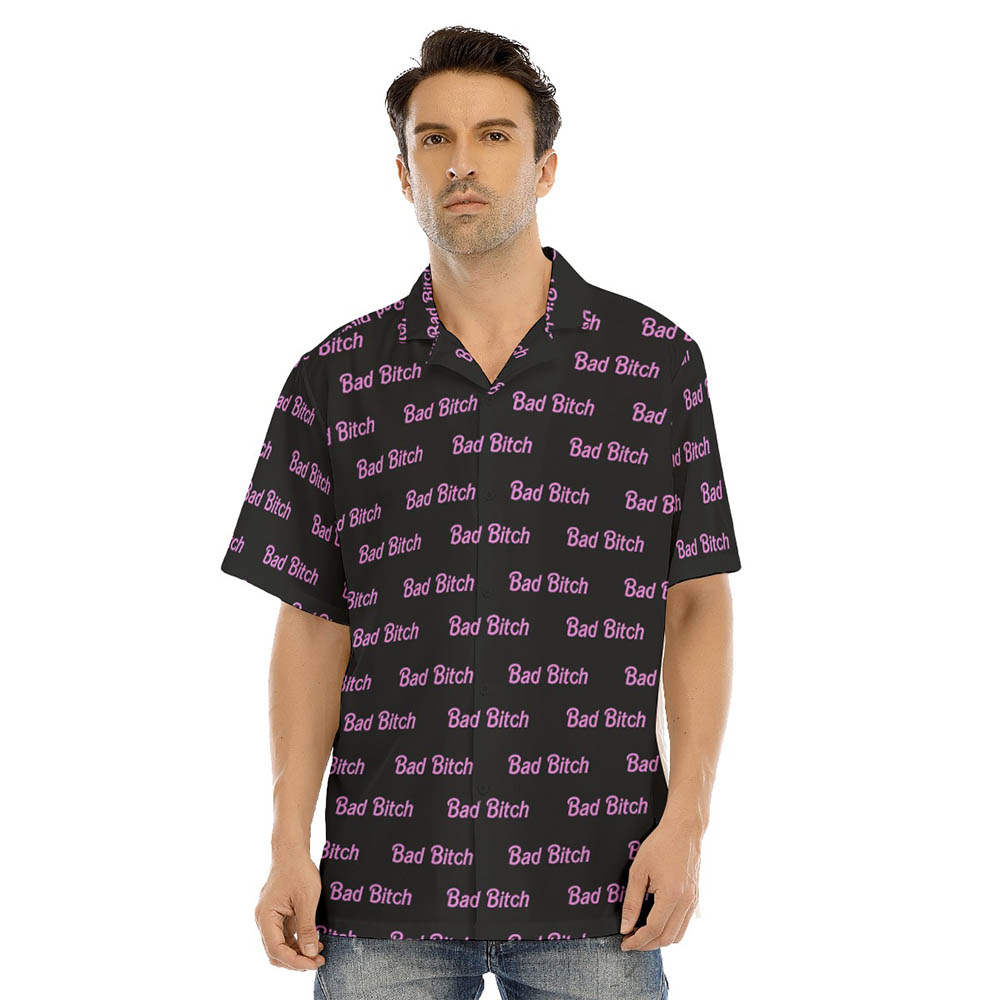 Naughty Bad Bitch Men's Button Up Shirt - variant image 1