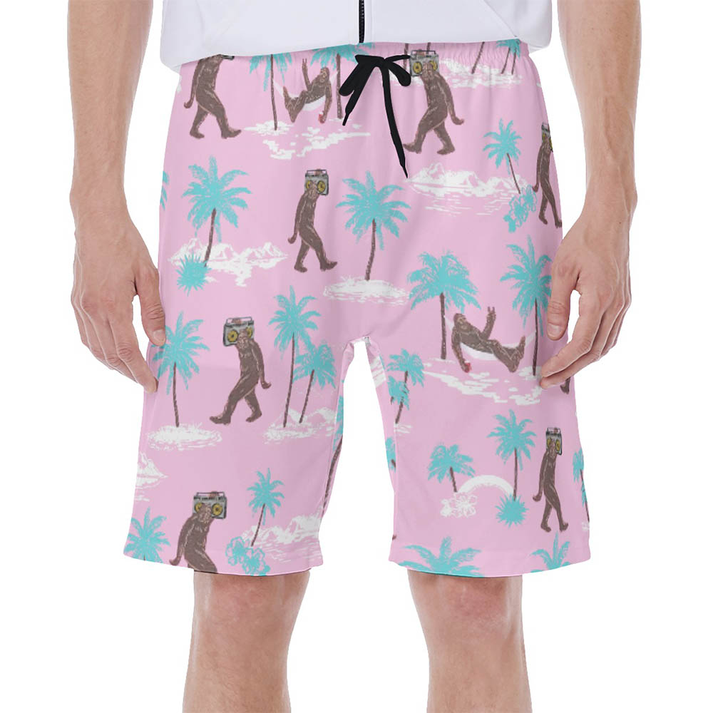 Funny Bigfoot Tropical Swim Trunks For Men - variant image 1