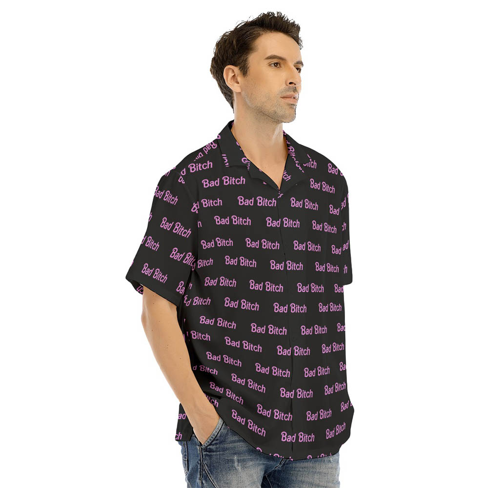 Naughty Bad Bitch Men's Button Up Shirt