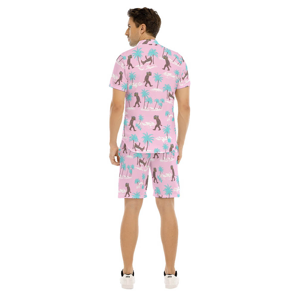 Sasquatch Hawaiian Shirt Set For Men