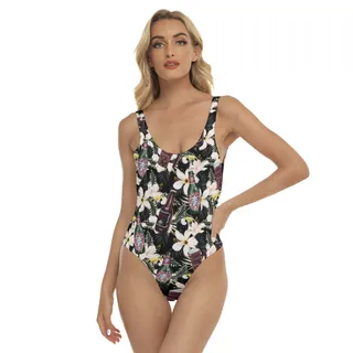 Tropical Toucan Beer Hibiscus Hawaiian Swimsuit For Women