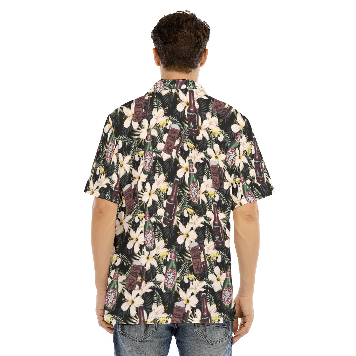 Floral Toucan Beer Vintage Hawaiian Shirt