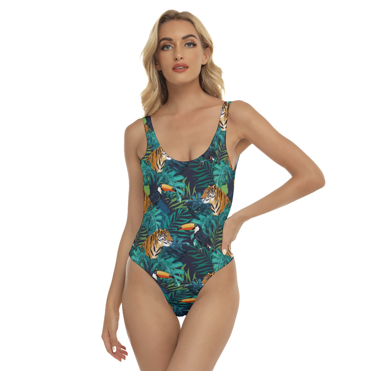 Tropical Tiger Hawaiian Swimsuit For Women - variant image 1