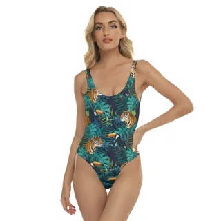 Tropical Tiger Hawaiian Swimsuit For Women