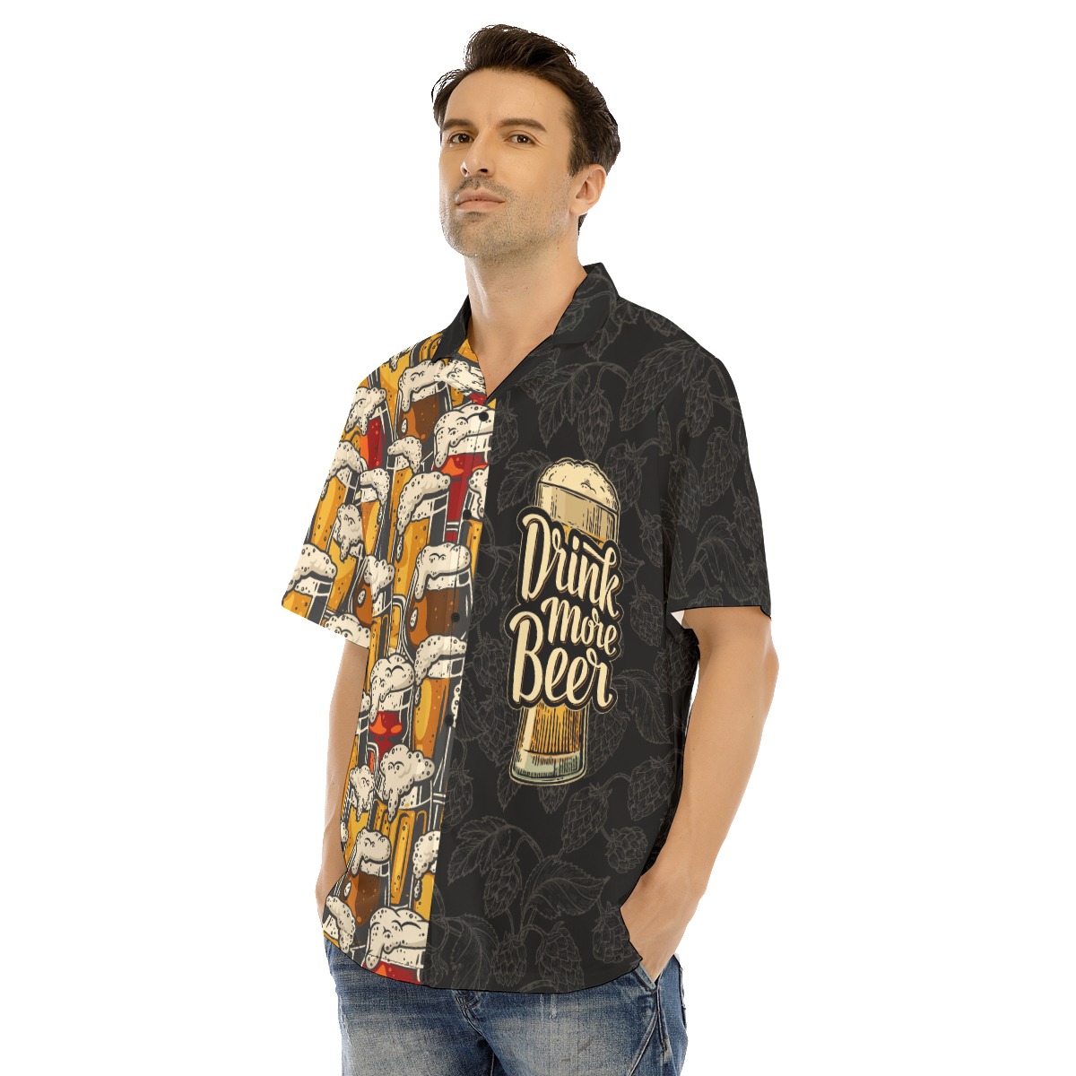 Funny Drink More Beer Hawaiian Shirt For Men