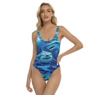 Cool Shark Hawaiian Swimsuit For Women