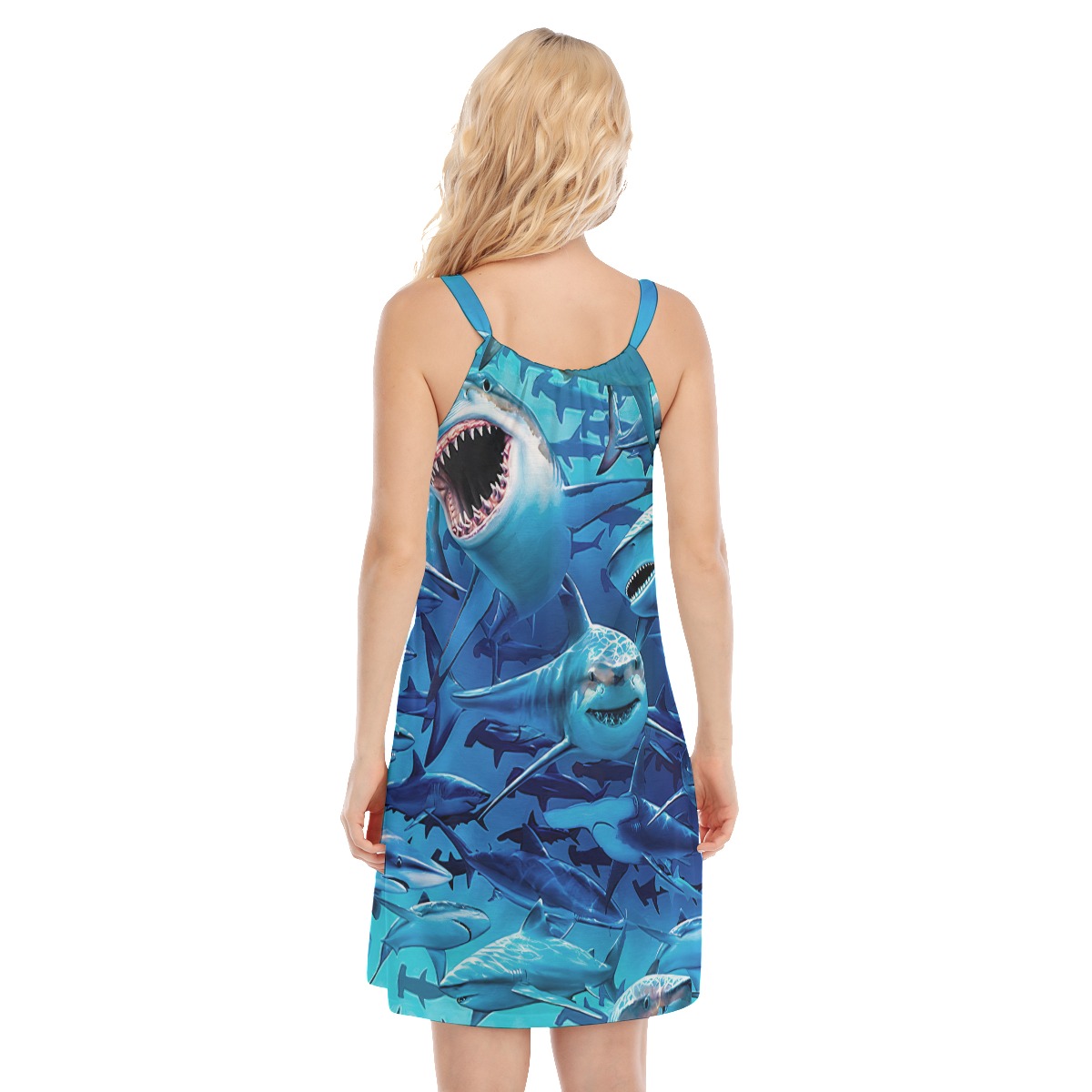 Shark Hawaiian Cami Dress For Women