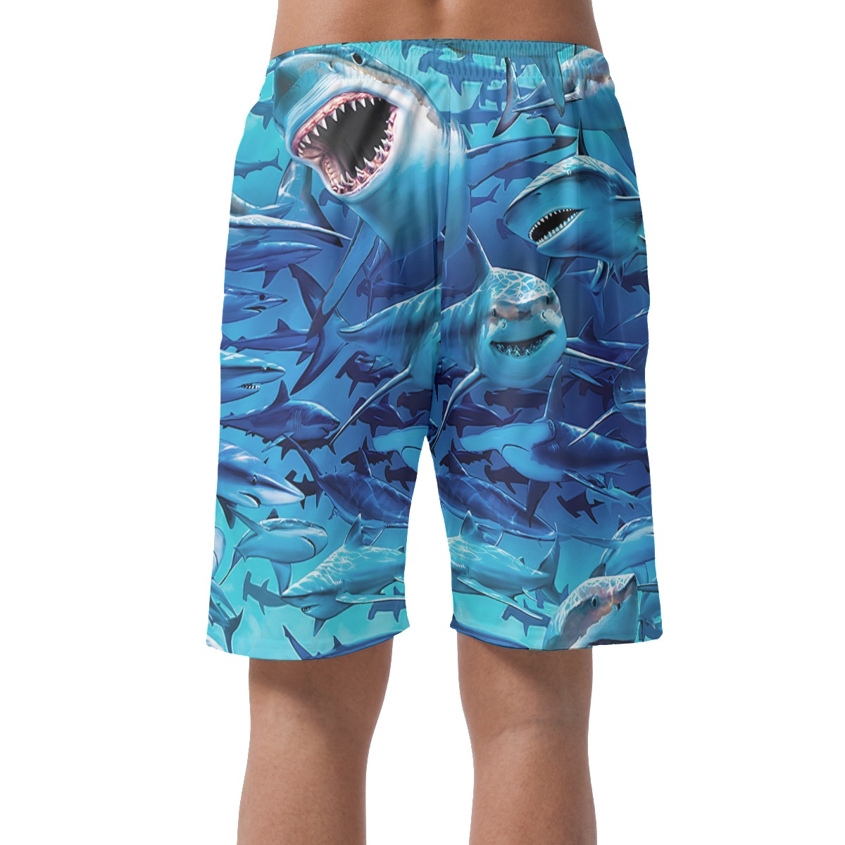 Shark Hawaiian Beach Shorts For Men