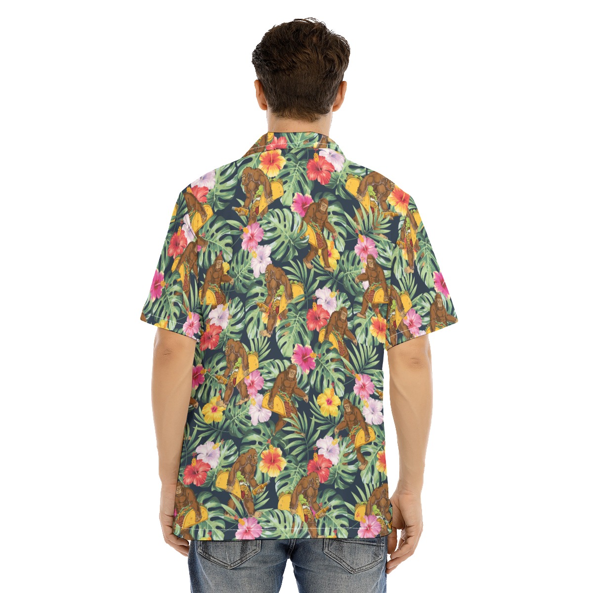 Bigfoot With Taco Tropical Hawaiian Shirt