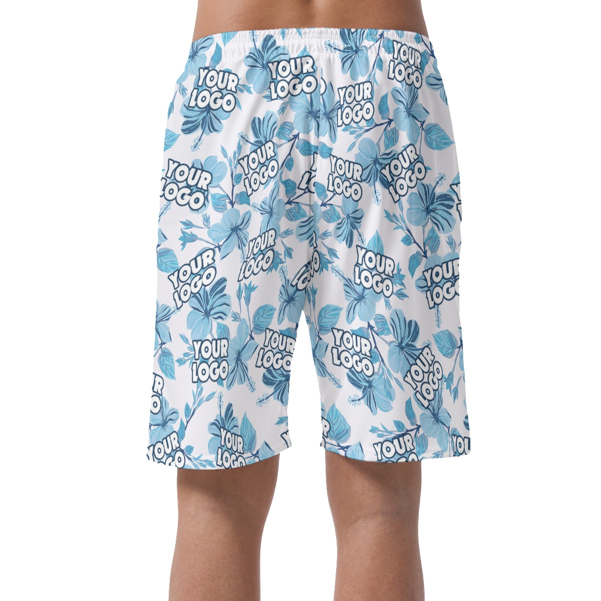 Cool Custom Logo Team Tropical Shorts For Men