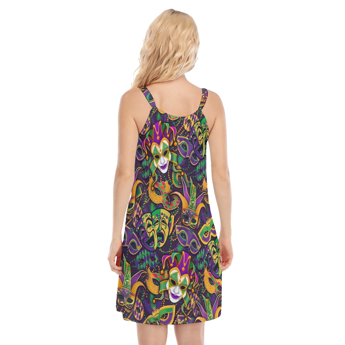 Colorful Mardi Gras Hawaiian Dresses For Women