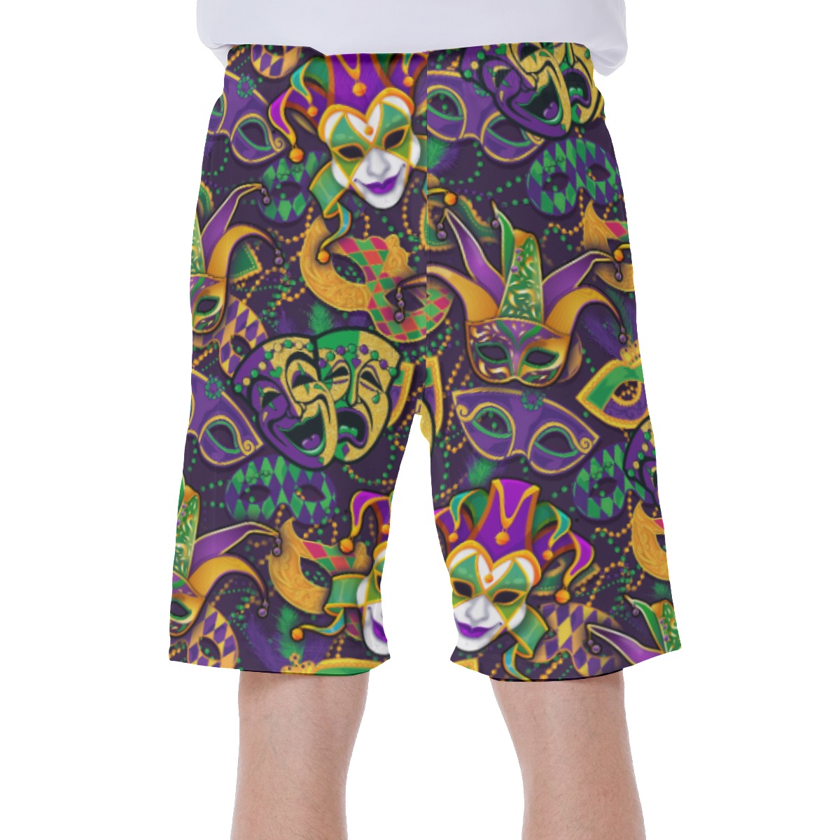Mardi Gras Festival Hawaiian Swim Trunks For Men