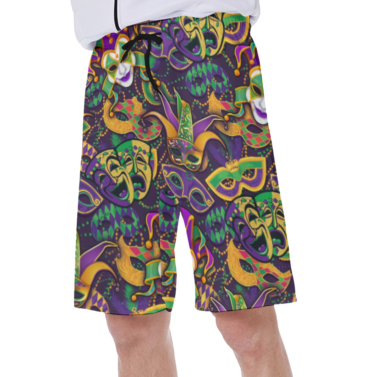 Mardi Gras Festival Hawaiian Swim Trunks For Men