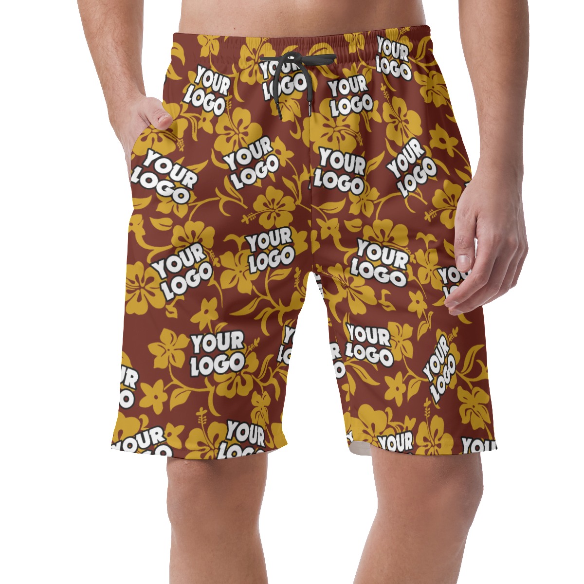 Personalized Team Logo Hawaiian Shorts For Men - variant image 1