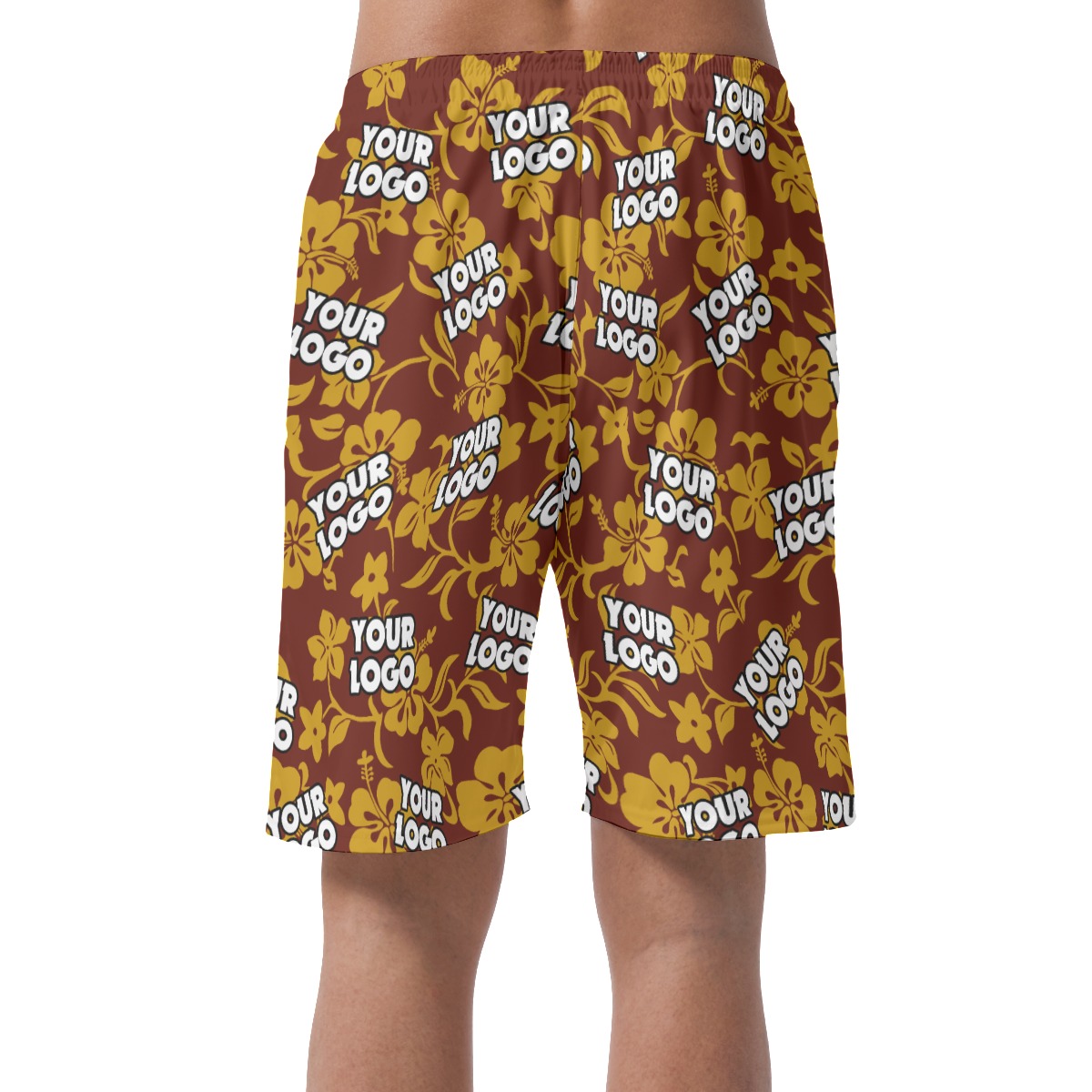 Personalized Team Logo Hawaiian Shorts For Men