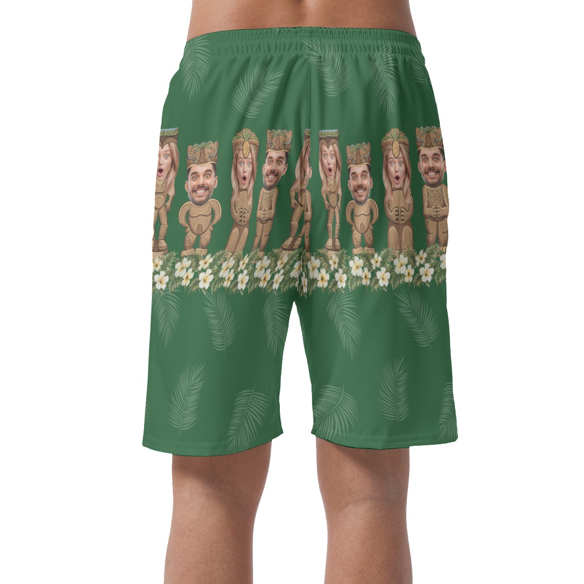 Personalized Tiki Face Hawaiian Shorts For Men