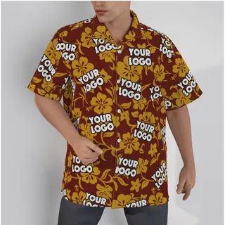 Vintage Custom Hawaiian Shirt With Company Logo