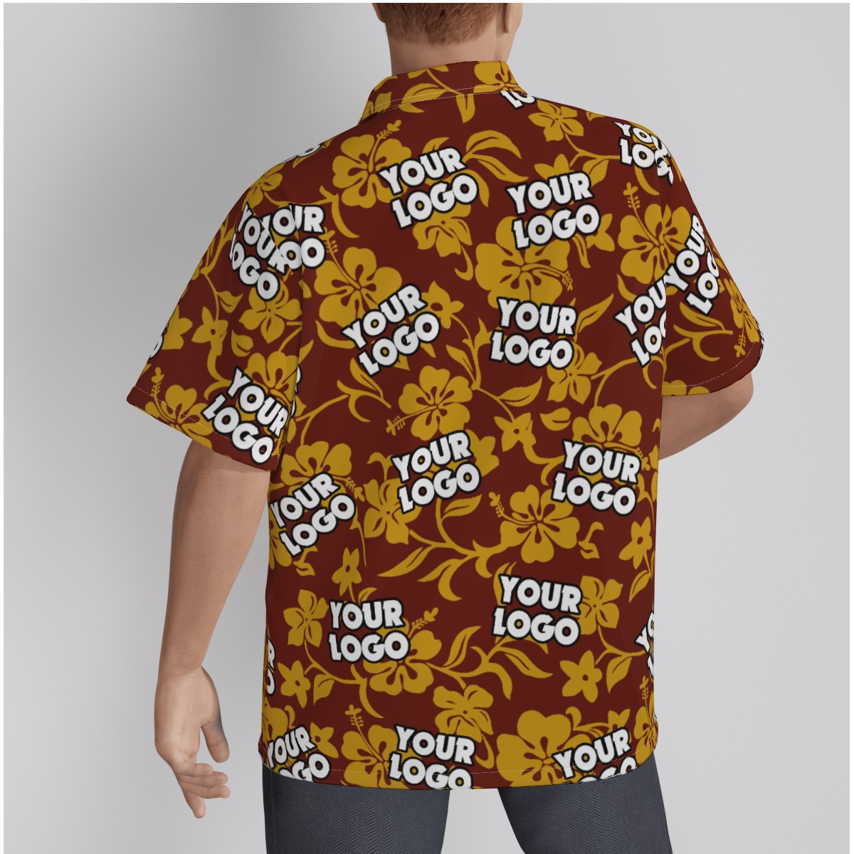 Vintage Custom Hawaiian Shirt With Company Logo