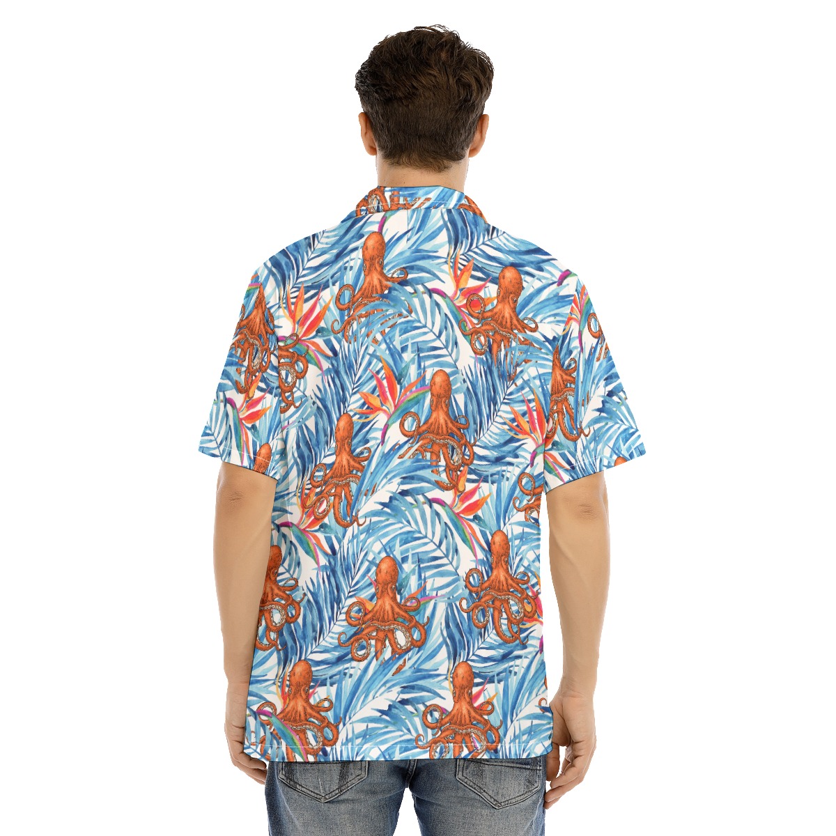 Octopus Tropical Blue Hawaiian Shirt
