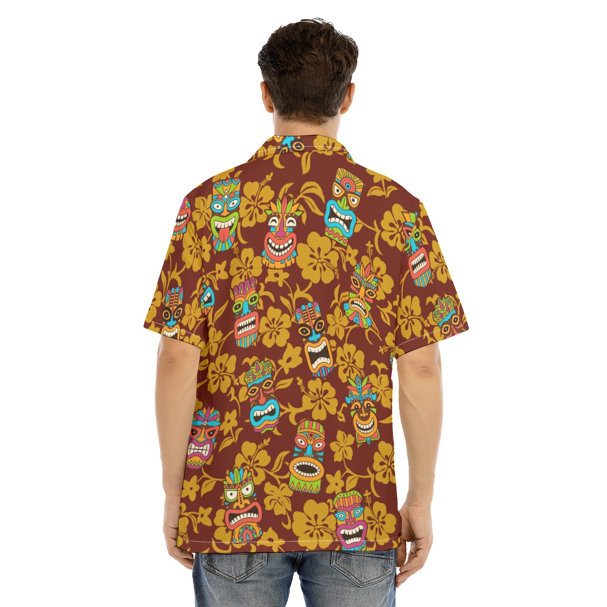 Vintage Tiki Hawaiian Shirt For Men