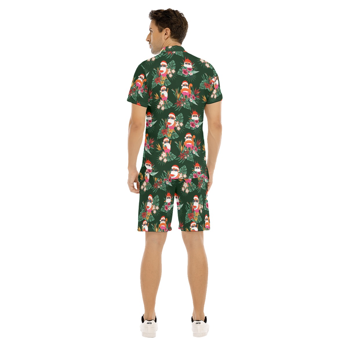 Funny Men's Christmas Aloha Shirt And Shorts Set