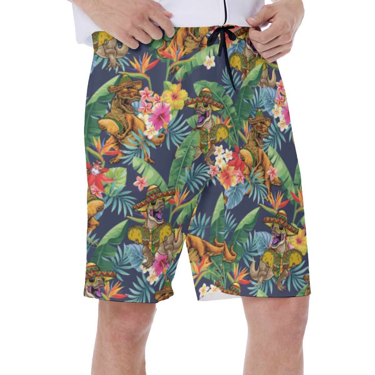Funny Tacosaurus Tropical Men's Swimwear
