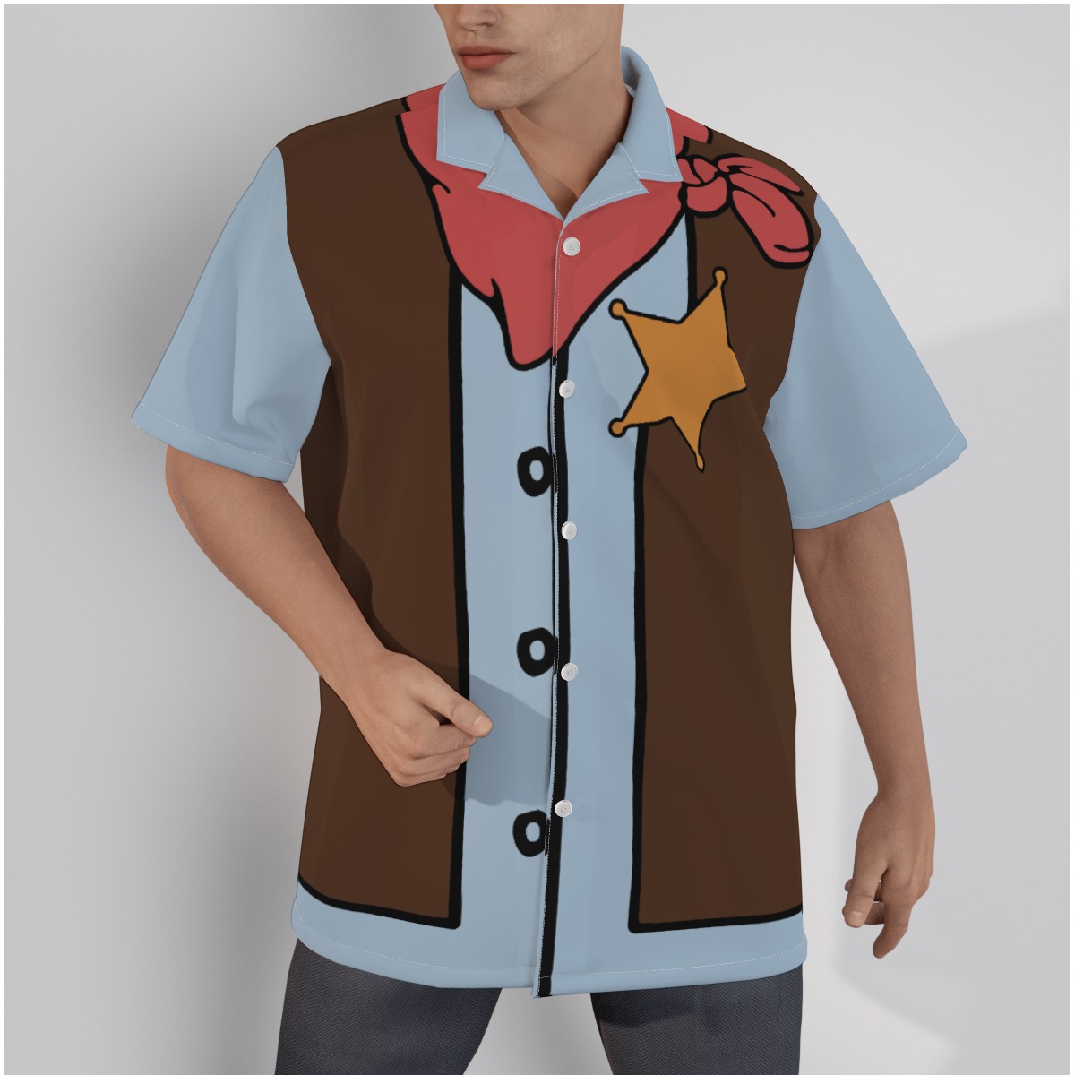 Men's Cowboy Costume Hawaiian Shirt - variant image 1