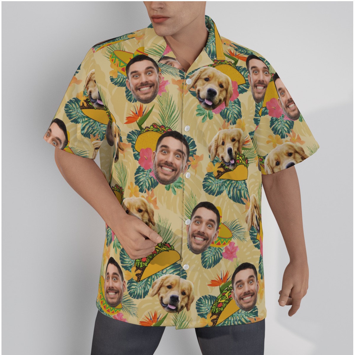 Custom Taco Hawaiian Shirt With Multiple Faces - variant image 1