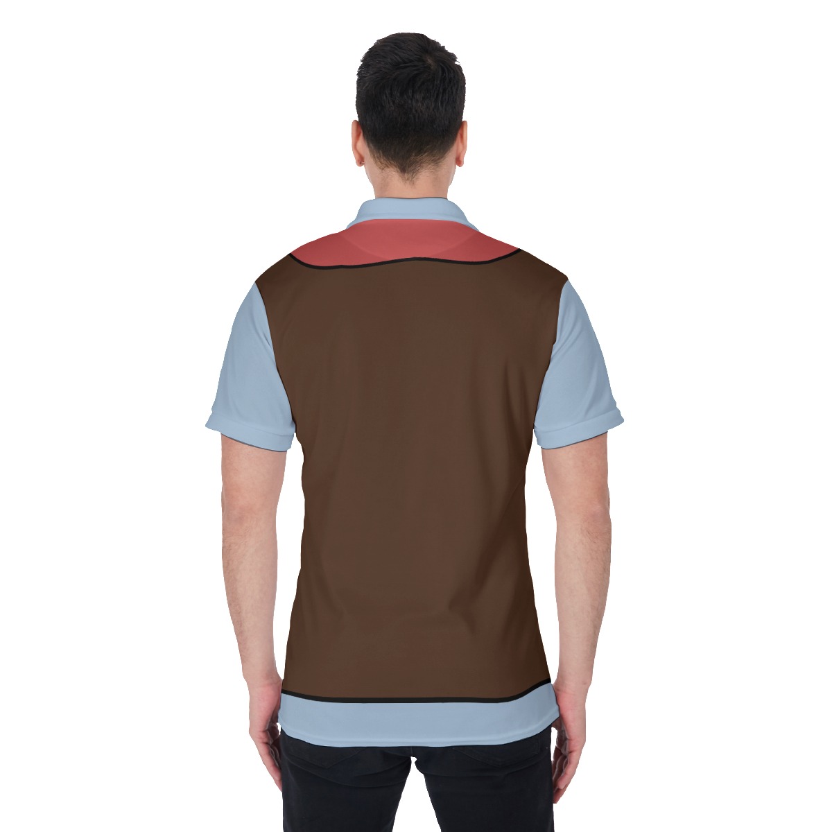 Funny Cowboy Costume Collared Shirt For Men