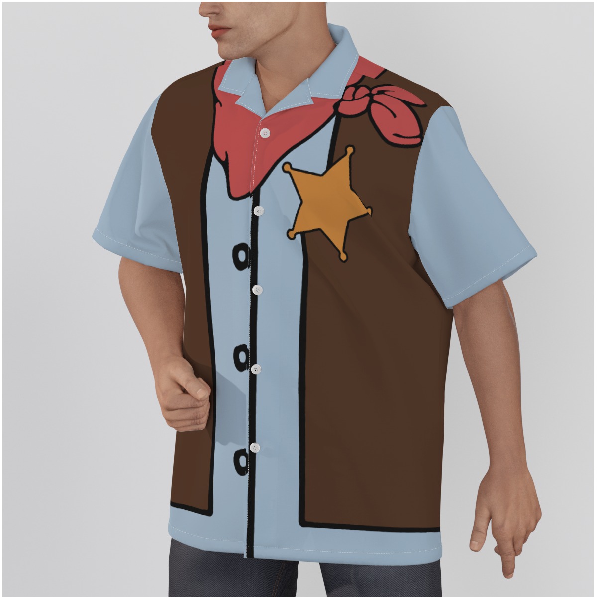 Men's Cowboy Costume Hawaiian Shirt