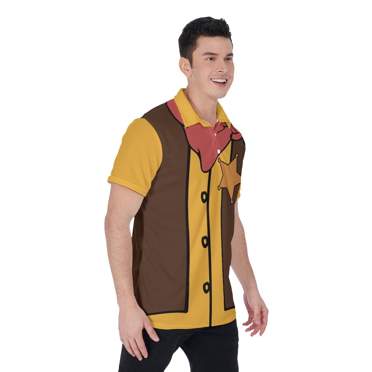 Western Cowboy Polo Shirt Costume For Halloween