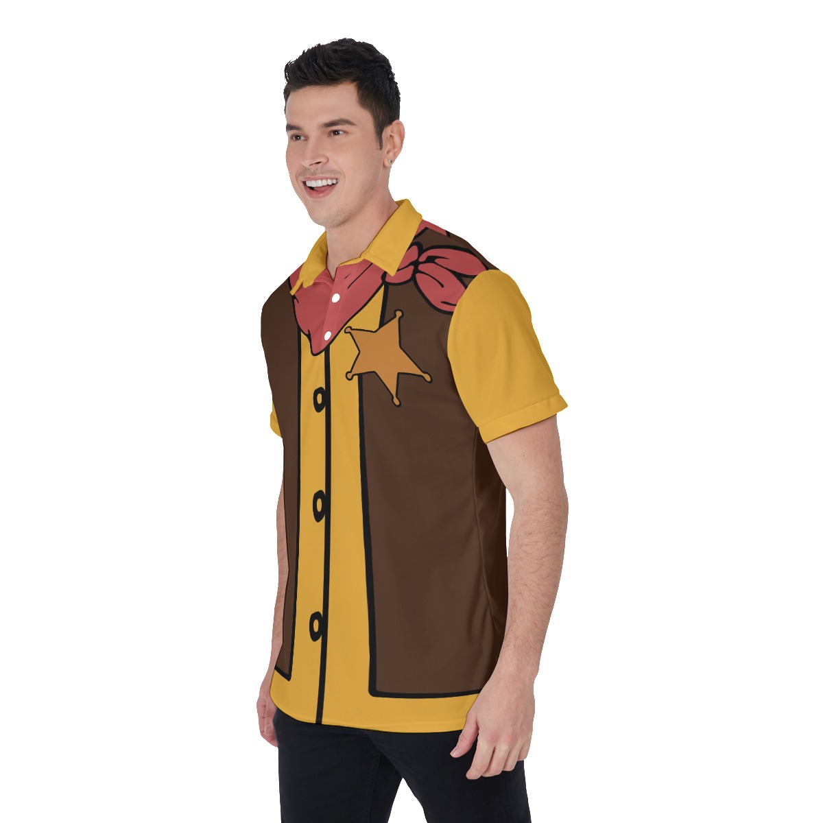 Western Cowboy Polo Shirt Costume For Halloween