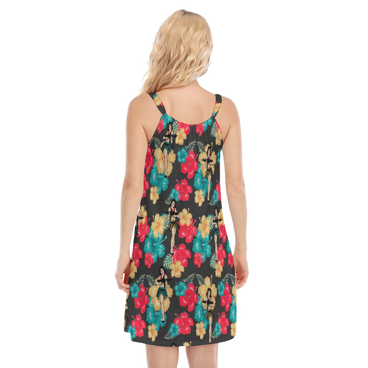 Tactical Hula Girl With Gun Hawaiian Dress For Women