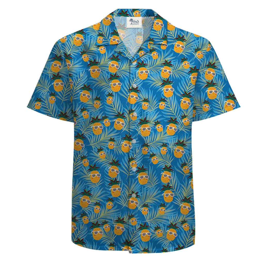 Cotton Pineapple Hawaiian Tropical Shirt For Men - variant image 1
