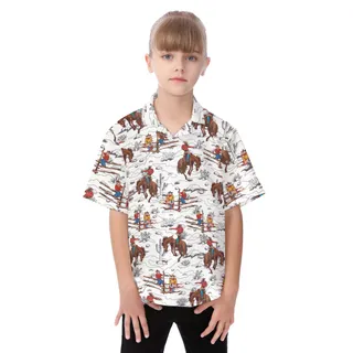 Kid's Cowboy Aloha Shirt