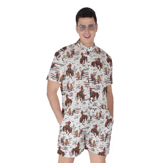 Cowboy Summer Short Romper For Men